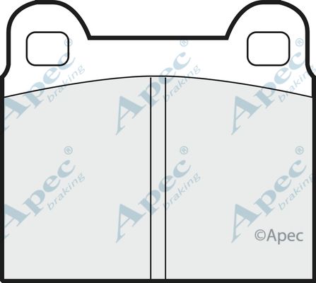APEC BRAKING Комплект тормозных колодок, дисковый тормоз PAD121